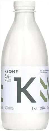 Кефир из цельного молока мдж 3,6-4,6% ПЭТ